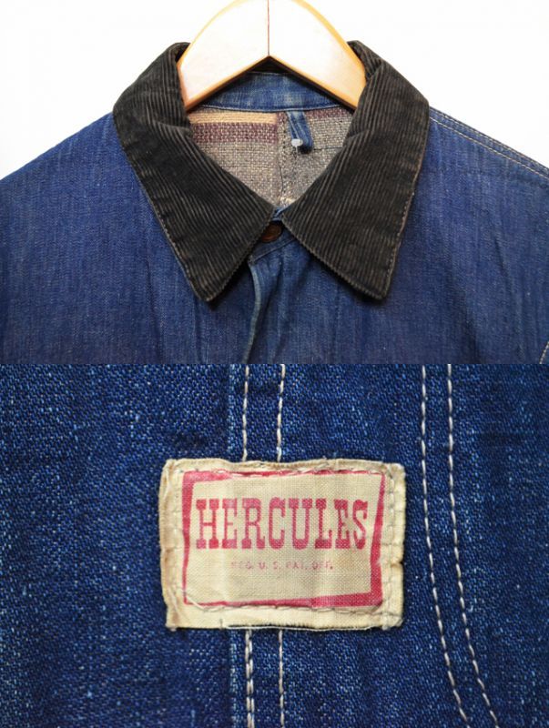 【雰囲気抜群】50s〜 HERCULES カバーオール カバーオール ジャケット/アウター メンズ 販売ショッピング