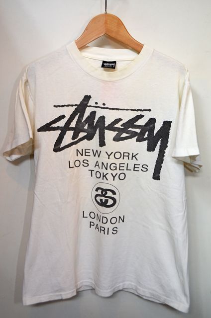 80's STUSSY Tシャツ “WORLD TOUR”ts-446｜VINTAGE / ヴィンテージ-T-SHIRT / Tシャツ