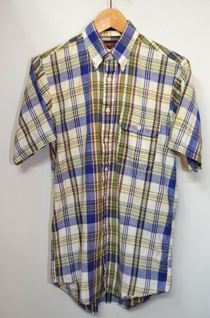 80's S/S BDシャツ “インディアマドラス”