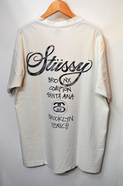 STUSSY ステューシー Tシャツ ワールドツアー グレー