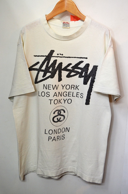 90's Stussy Tシャツ ‟WORLD TOUR”ts-495｜VINTAGE / ヴィンテージ-T-SHIRT / Tシャツ
