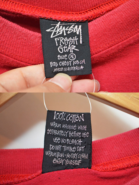 90's オーストラリア製 OLD STUSSY Tシャツ - used&vintage box Hi-smile