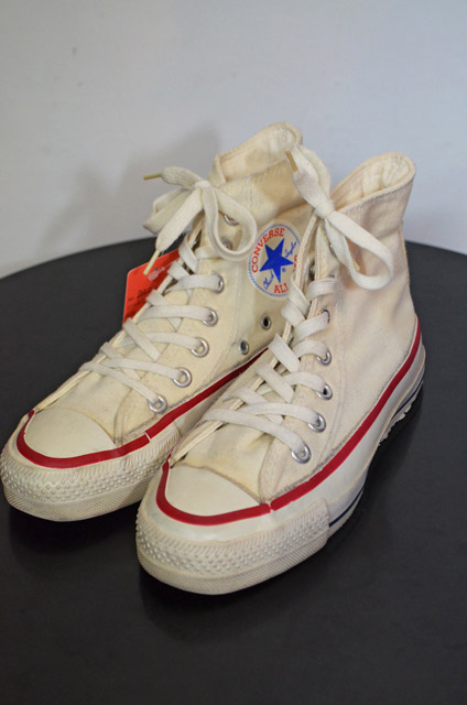 80's コンバース ALLSTAR Hi-cut 生成り - used&vintage box Hi-smile