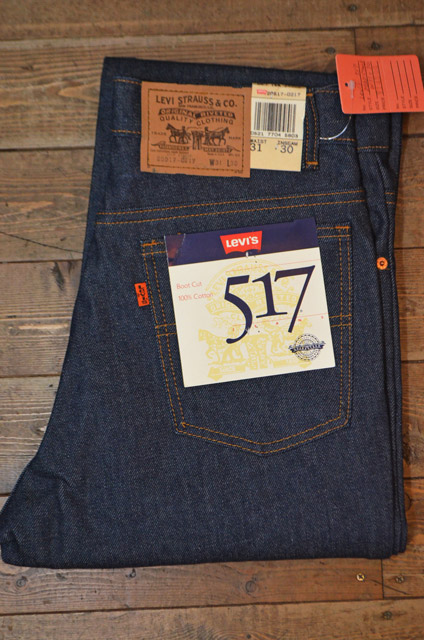 80s USA製 Levi's 517 オレンジタブ 42TALON 3439sの80sUSA製Levi