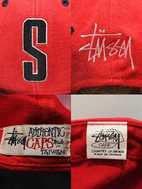 old stussy キャップ 90s authentic caps