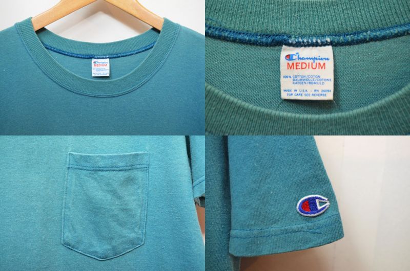 80's Champion ポケット付きTシャツ 