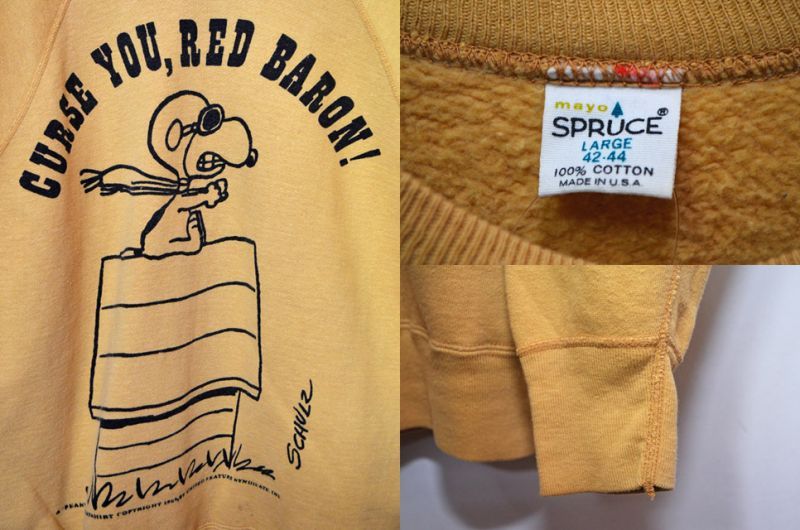 60's SPRUCE Snoopy スウェット 