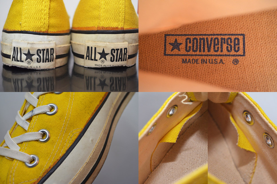 80's Converse ALLSTAR Hi サイドステッチ・当て布付き - used&vintage