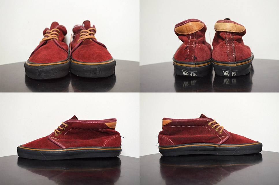 80's USA製 VANS CHUKKA "バーガンディスウェード" - used&vintage box