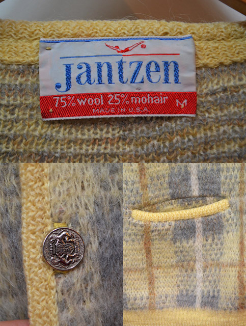 60's Jantzen モヘアカーディガン - used&vintage box Hi-smile