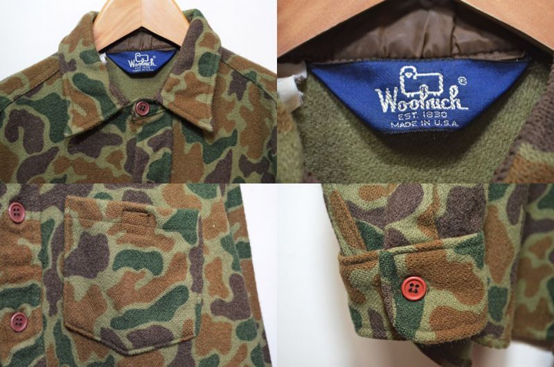 80's WOOLRICH ウールシャツ 