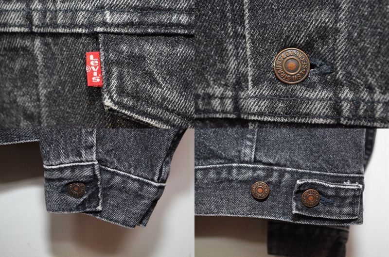 80's Levi's 70507-4858 ブラックデニムジャケット - used&vintage box