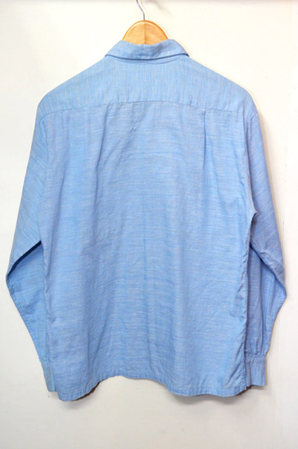 50's PILGRIM オープンカラーシャツ "カスリ柄" - used&vintage box Hi-smile