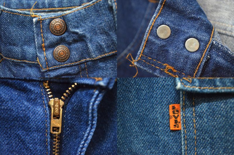 70's vintage levi's bush denim pants