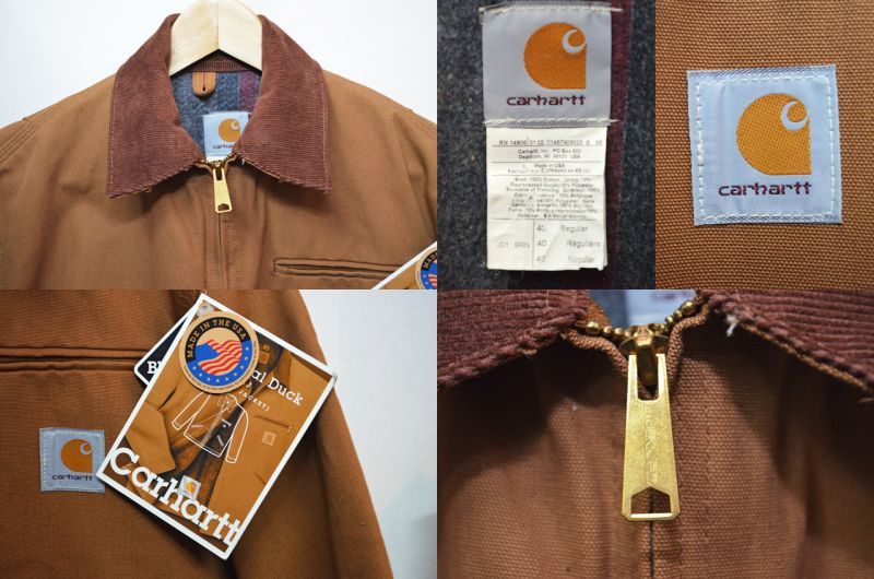 90's Carhartt フード付き デトロイトジャケット “DEADSTOCK” - used&vintage box Hi-smile