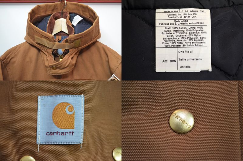 （希少）90s USA製 Carhartt デトロイトジャケット デッドストック