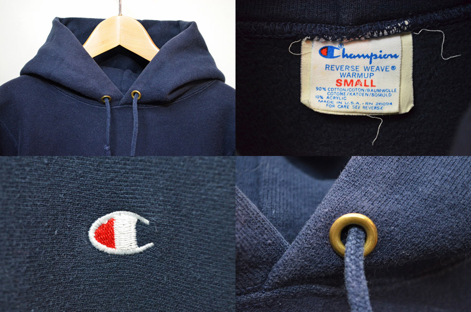 champion REVERSE WEAVE パーカー ネイビー Sサイズ