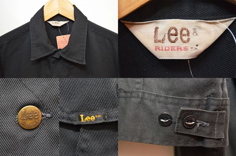 70's Lee 101J type ツイルジャケット “BLACK” - used&vintage box Hi 