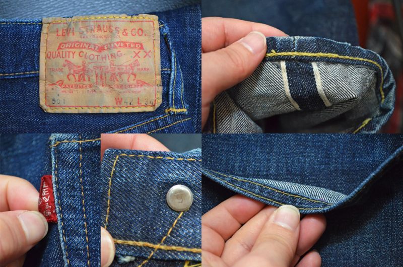 60's Levi's 501 BIG E “S-TYPE” - used&vintage box Hi-smile