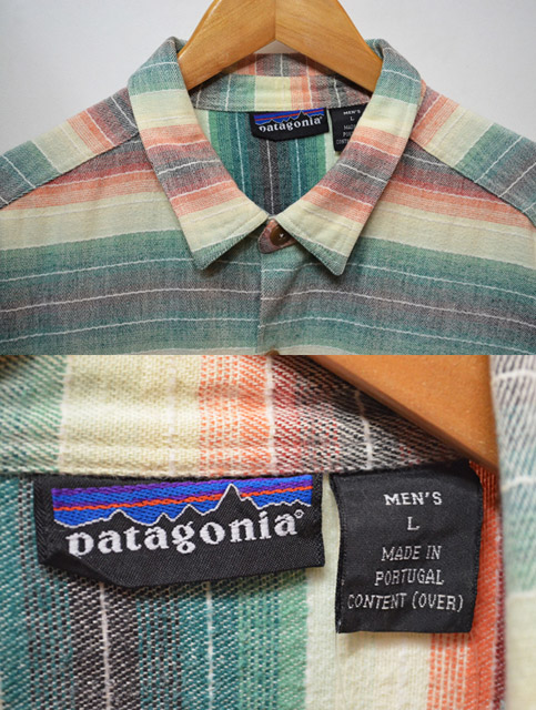 's Patagonia ネルシャツ "サ二ーストライプ柄"   used&vintage box