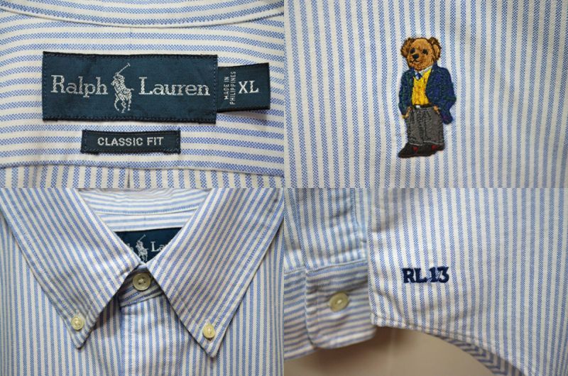 Ralph Lauren ボタンダウンシャツ “POLO BEAR” - used&vintage box Hi