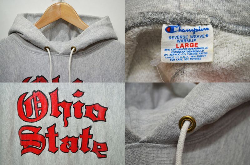 80's Champion リバースウィーブ パーカー “OHIO STATE”