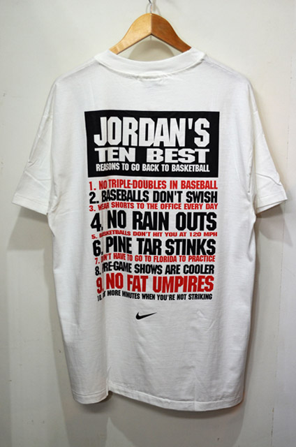 90's NIKE AIR JORDAN Tシャツ “DEADSTOCK” - used&vintage box Hi-smile