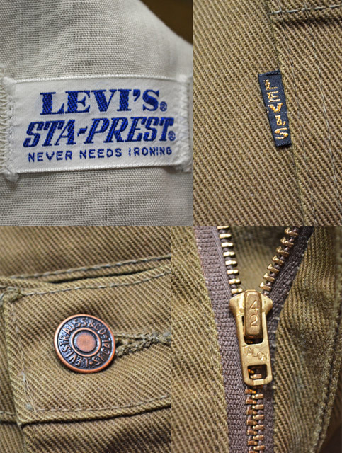 レアカラー　60s　70s Levi’s STA-PREST スタプレ bigE