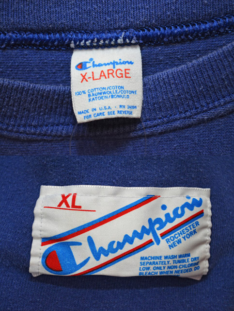 80's Champion フットボールTシャツ “無地”