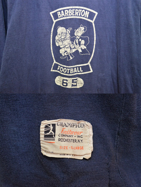 40's Champion フットボールTシャツ “デカランタグ” - used&vintage 