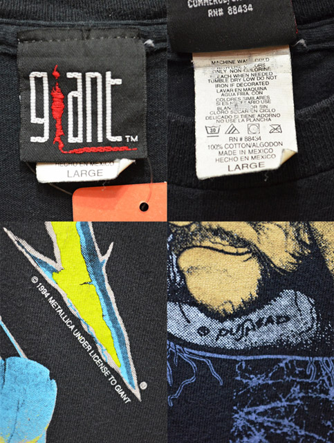 Metallica And Justice For All 90s Tシャツ