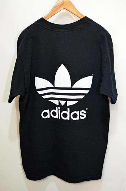 90's ADIDAS 両面プリントTシャツ “トレフォイルロゴ”