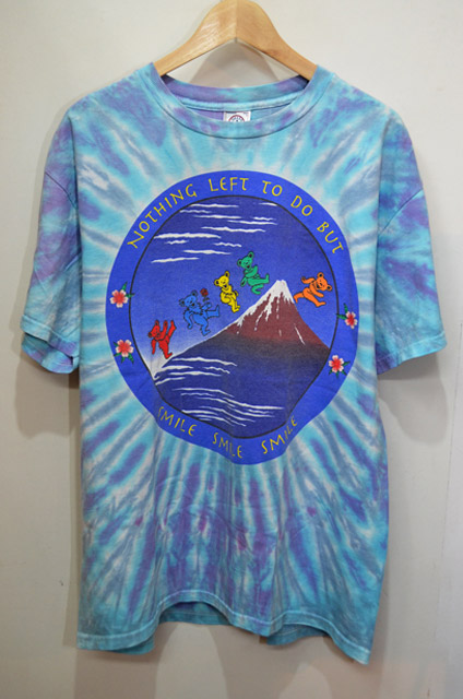 【90s・公式】グレイトフルデッド　Tシャツ　タイダイ染め　富士山　デッドベアー