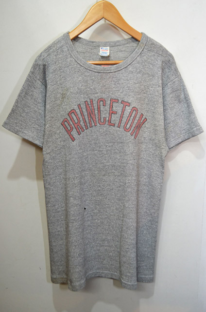 80's Champion 88/12 染み込みプリントTシャツ “PRINCETON”