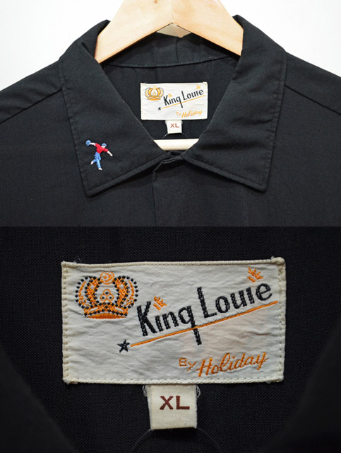 60's King Louie S/S ボーリングシャツ “BLACK”