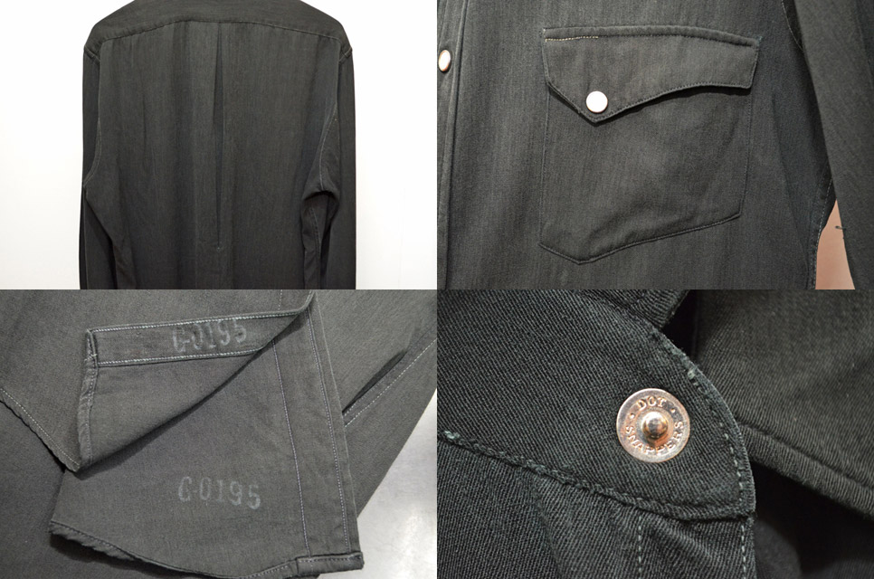 50's Levi's ショートホーン ウエスタンシャツ “BLACK”