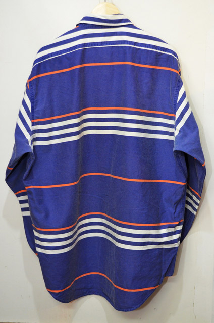 90's Polo Ralph Lauren ボーダーワークシャツ 