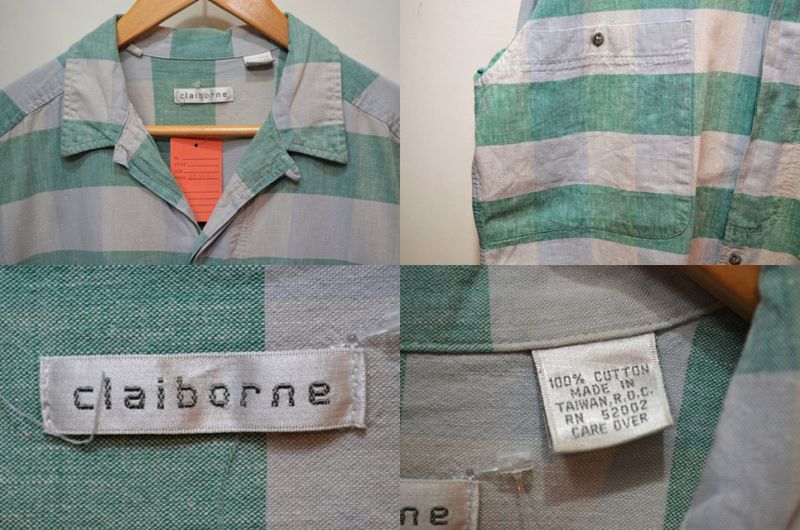 90's Claiborne オープンカラーシャツ - used&vintage box Hi-smile