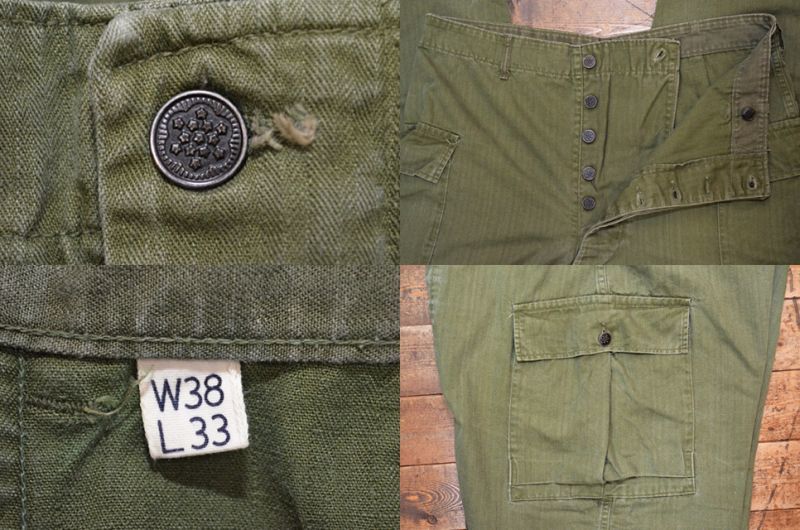 40's US ARMY M-43 HBT パンツ - used&vintage box Hi-smile