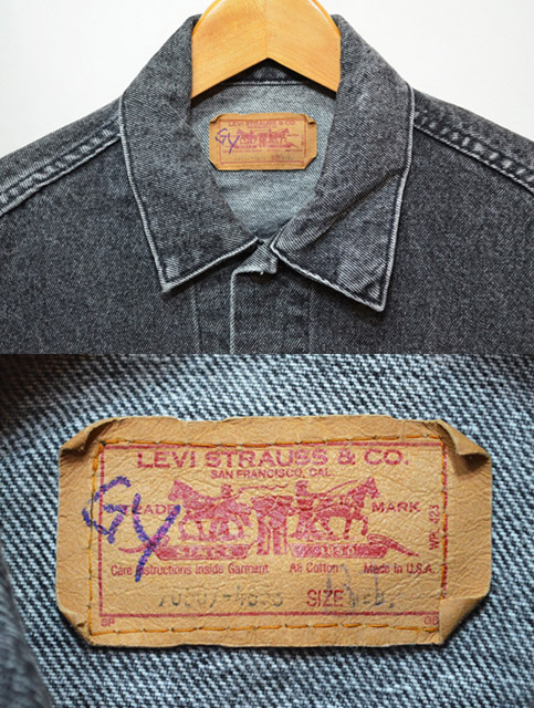 80-90's 70507 ブラックデニムジャケット - used&vintage box Hi