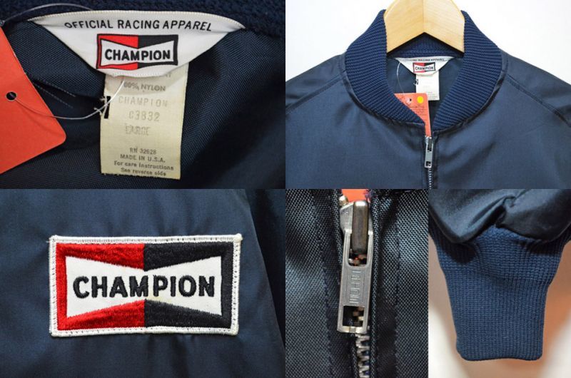 70's CHAMPION オフィシャルレーシングジャケット “DEADSTOCK” box Hi-smile