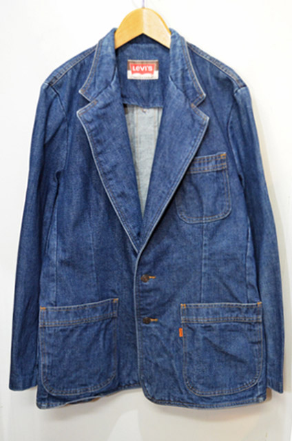 70's Levi's デニムテーラードジャケット USA製着丈75cm