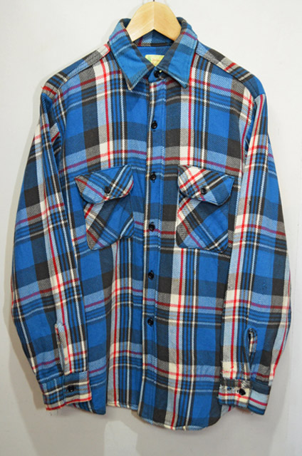 60-70's FIVE BROTHER ヘビーネルシャツ “青ベース”