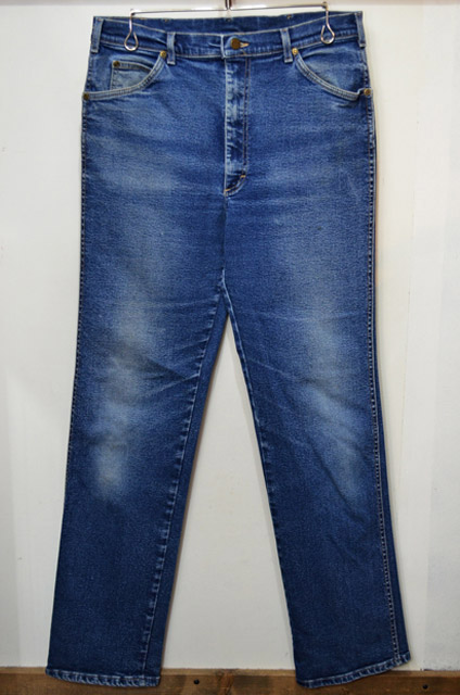 1980s vintage smile  indigo 裾ZIP denim