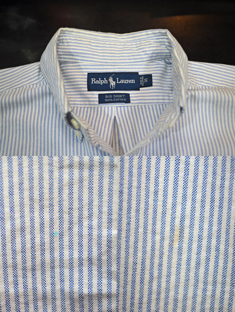 90's POLO Ralph Lauren BDシャツ “BIG SHIRT” - used&vintage box Hi 