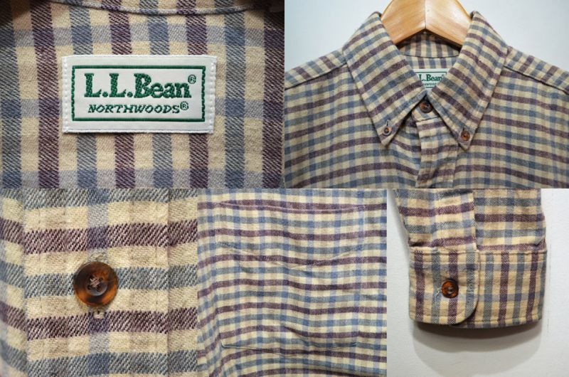 80's L.L.BEAN ボタンダウンシャツ "NORTHWOODS" - used&vintage box Hi-smile