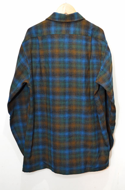 横手―湯田通行止め解除 PENDLETON オンブチェックWOOL SHIRTS XL