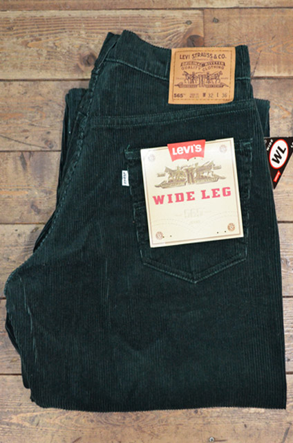 リーバイス Levi's 565 USA製 ブラック 太畝 コーデュロイパンツ
