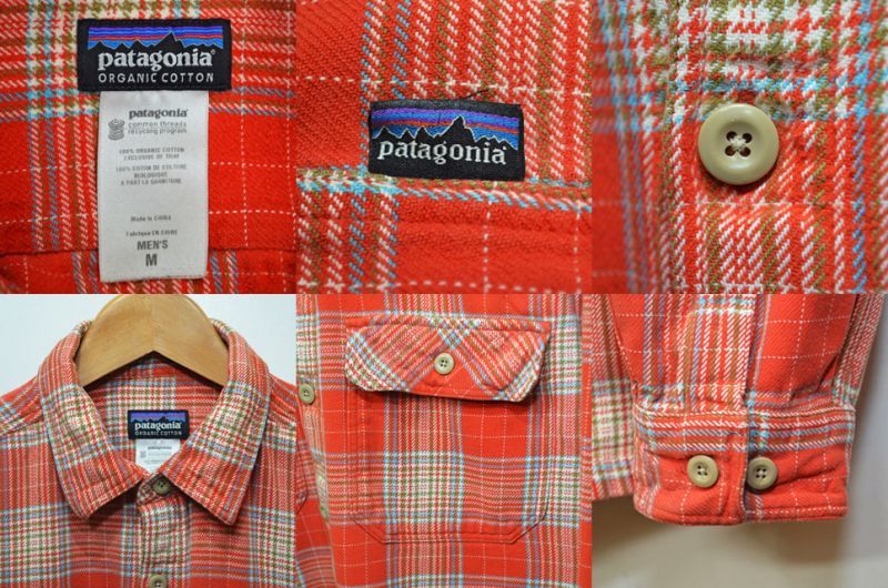 Patagonia／100％オーガニックコットンシャツ・ネルシャツ