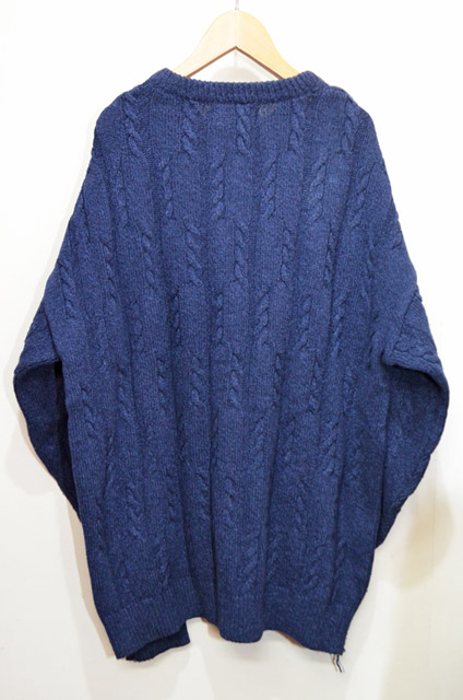 90's CHAPS Ralph Lauren ケーブル編み コットンニット - used&vintage 